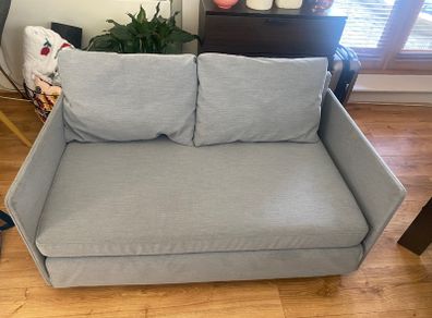 IKEA  2 Seater Sofa Bed  Light Grey