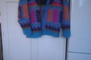 Mohair Vintage Astec Design Handmade Open Cardigan
