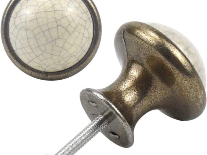10PCS Vintage Cabinet Knobs, 33MM Ceramic Knobs, Vintage Shabby Chic Round Drawer Knobs, Kitchen Cabinet Cupboard Drawer Door Knobs Pull Handles for Chest of Drawers Kitchen Cabinet Cupboards (FREE POSTAGE)