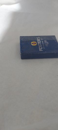 fosters playing cards ,unopened, new ,sold as is ,,buyer collects or pays postage thank you