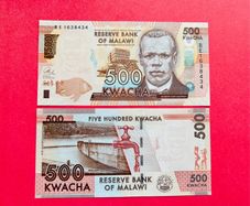 Malawi.  500  KWACHA    2014  Pick  66a.  ( Uncirculated )