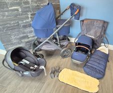 UPPAbaby Vista Travel System Bundle  Navy  Excel