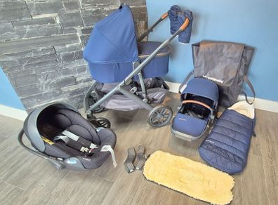 UPPAbaby Vista Travel System Bundle  Navy  Excel