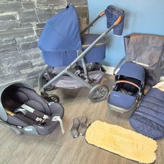 UPPAbaby Vista Travel System Bundle  Navy  Excel