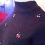 Navy Embellished Jumper Image 4