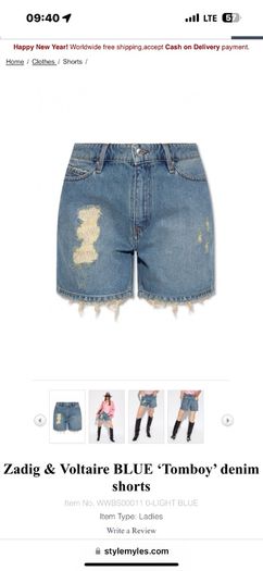 Zadig & Voltaire   Tomboydenim shorts