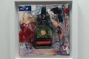 Framed Original Abstract Painting of Remy Martin VSOP cognac Special Occasion Gift Contemporary Art Painting  Original Gift
