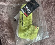 2 pair of Genuine Tommy Jeans Light citrus ankle socks Organic cotton size UK6/8 EU39/42 Postage included