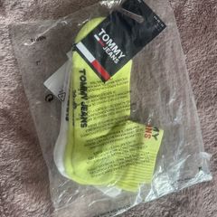 2 pair of Genuine Tommy Jeans Light citrus ankle socks Organic cotton size UK6/8 EU39/42 Postage included