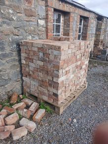 antique salvaged red bricks