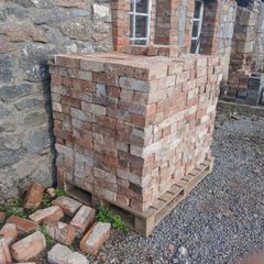 antique salvaged red bricks