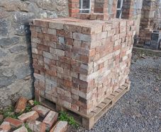 antique salvaged red bricks