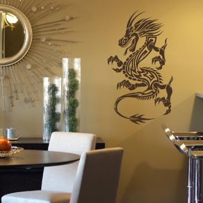 	 CHINESE DRAGON BIG WALL ART DECAL STICKER TRANSFER CH5