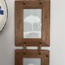 Shabby Chic Rustic Portrait Wooden 4 Hanging Photo Frame 6x4" Image 3