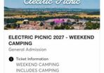 2 X Electric Picnic General Weekend Camping