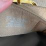 ZARA Leather Buckled Slide Platform Sandals Gold Hardware Image 4