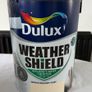 Dulux Weather Magnolia Shield Smooth Masonry paint, 5L Tub Image 2