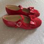 Panache red double bow shoes size Eu 37 Uk 4 Image 3