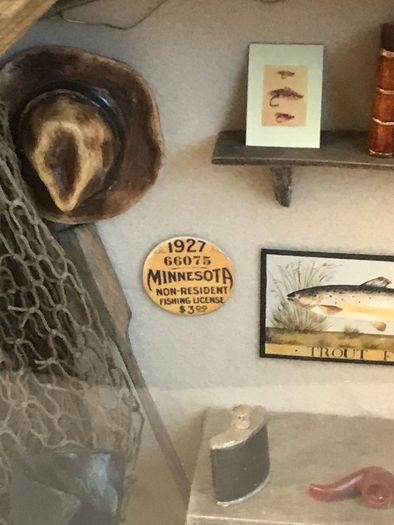 Fishing Memorabilia Shadow Box