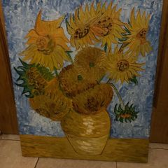 painting sunflowers free postage