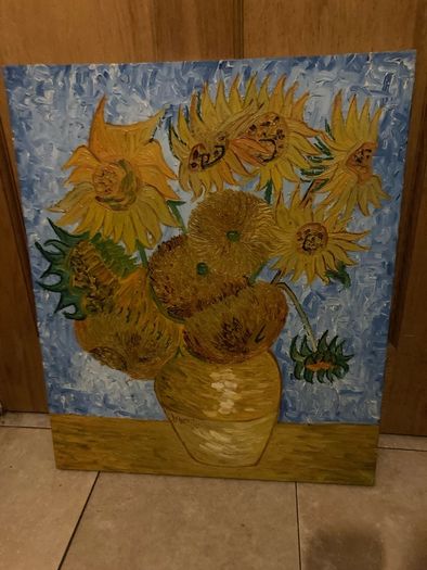 painting sunflowers free postage