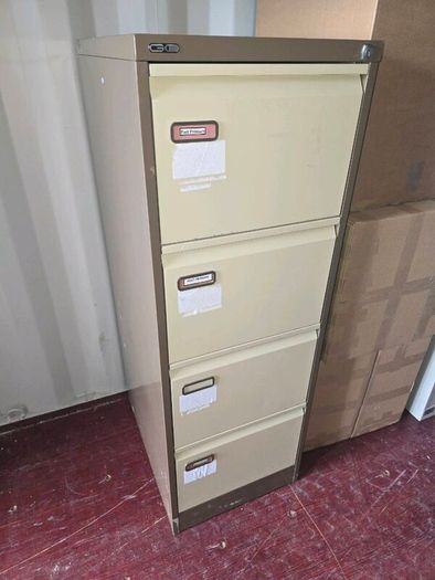 40 second-hand 4 drawer filing cabinets.