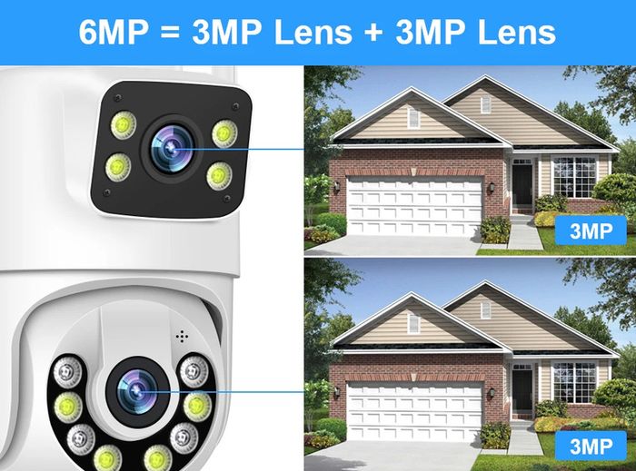 Wireless CCTV System WiFi Camera Kit 6MP IP Cameras With Dual Lens Security Audio 8CH NVR Video Surveillance Set ICse