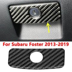 Carbon Fiber Dashboard Storage Box Handle Trim For Subaru Forester 2013-2019