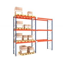 Two Bays Of Industrial Pallet Racking - 5000x2700x1100
