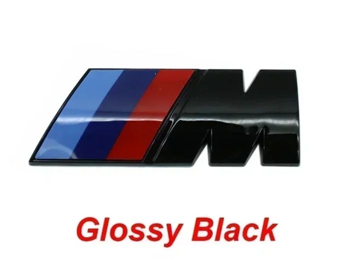 Bmw M-Sport Rear M Badge/Emblem (Gloss Black)