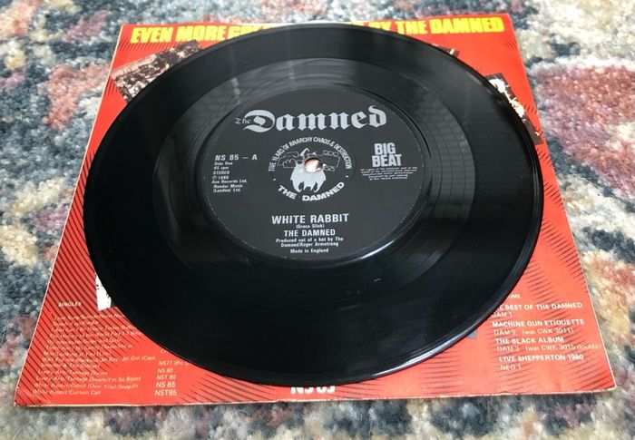 The Damned - White Rabbit (1983) 7"