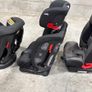 Uppababy Vista twin buggy and three Joie car seats Image 8