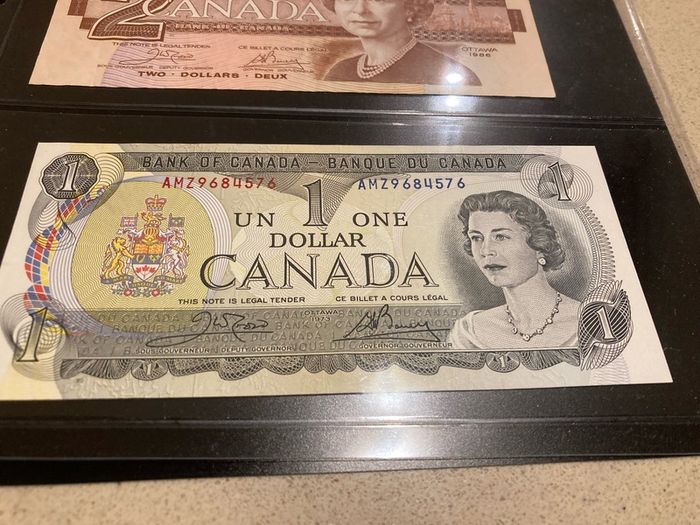 Canada Banknotes lot of 4