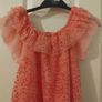 Pale pink net Girls dress age 6-7 Image 2