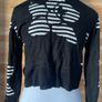 Women's bolero shrug cardigan black/ white flowers Bitte Kai Rand size 10-12 New Image 8