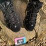 Premium FILA Mids Black Suede Grey Silver Image 2