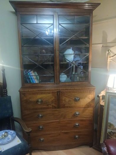 antique bookcase