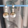 Vintage Earrings Gold tone Baubles Image 6