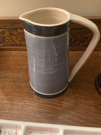Kylemore Pottery - The Reflections Range Pottery Milk / Vase Jug - 16 cm tall - as new