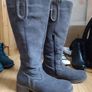 Pier One Grey suede knee high boots Image 2