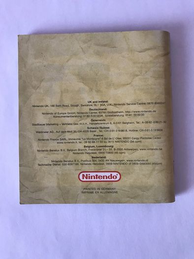 The Legend of Zelda: A Link to the Past and Four Swords Manual Gameboy Advance ONLY NO GAME
