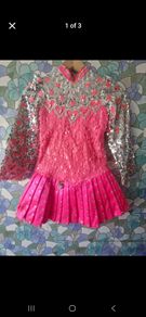 Beautiful pink and silver dress