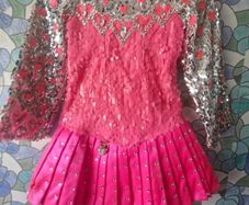Beautiful pink and silver dress