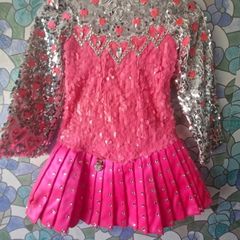 Beautiful pink and silver dress