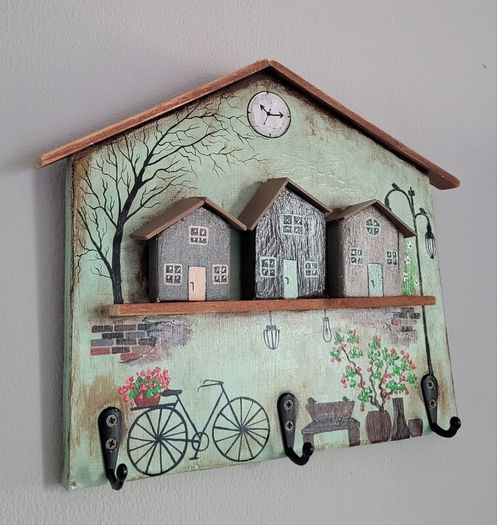 Handcrafted wooden key holder!
