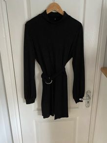 Ladies black knit dress Size 14