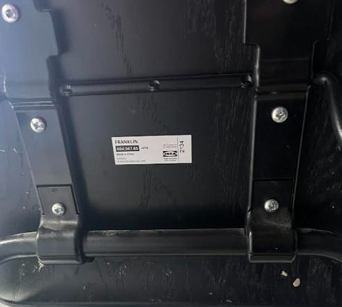 x3 Ikea Franklin Stool, Black