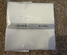 White Zazzi Satin Polyester Pocket Square