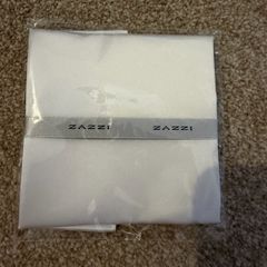 White Zazzi Satin Polyester Pocket Square