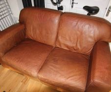 leather couch brown